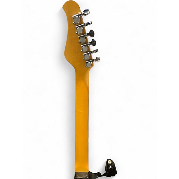 Used Optek Music System FRETLIGHT 200 SERIES STRAT Black Solid Body Electric Guitar