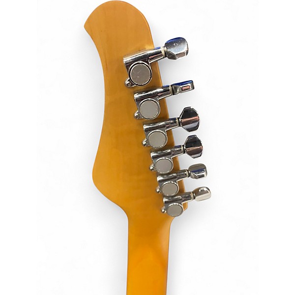 Used Optek Music System FRETLIGHT 200 SERIES STRAT Black Solid Body Electric Guitar