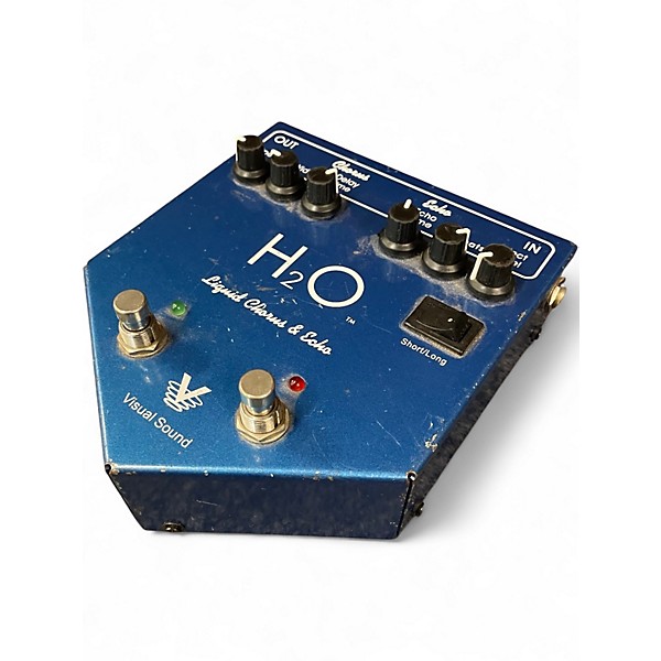 Used Visual Sound H2O Liquid Chorus Echo Effect Processor