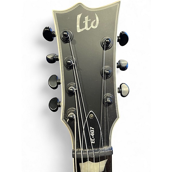 Used ESP EC-407 Black Solid Body Electric Guitar