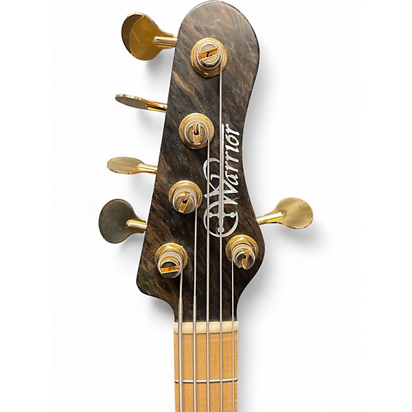 Used 2025 Warrior Isabella 62 American Handmade 2026 Dark Brown Natural Stain Electric Bass Guitar