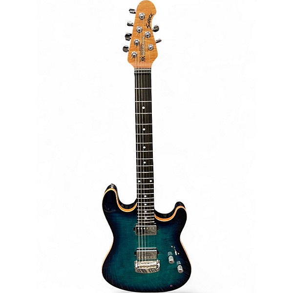 Used Ernie Ball Music Man SABRE Blue Burst Solid Body Electric Guitar