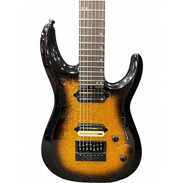 Used Jackson Pro Series Dinky DK Modern EverTune Gold Sparkle Solid Body Electric Guitar