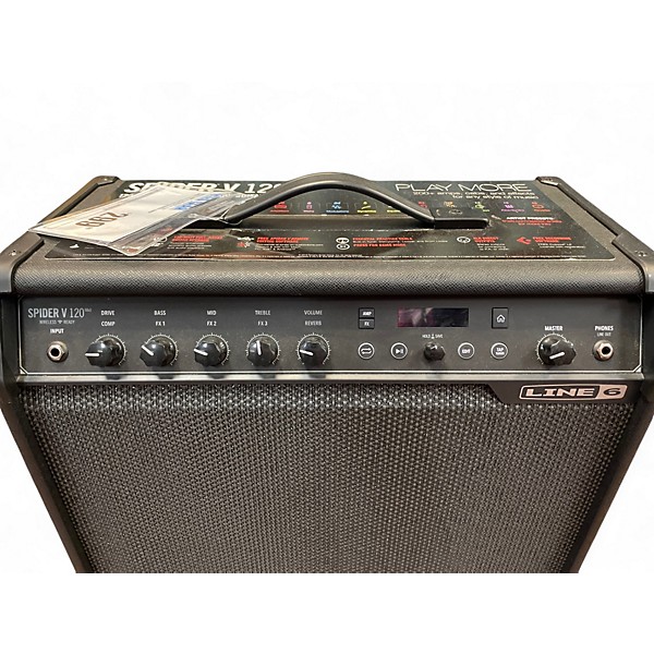 Used Line 6 Spider V 120 MKII 1x12 Guitar Combo Amp
