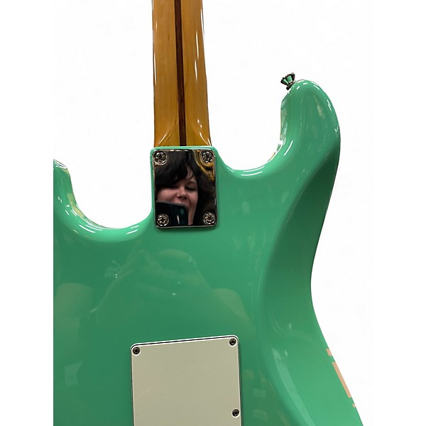 Used Fender MIJ 50's Traditional Stratocaster Surf Green Solid Body Electric Guitar