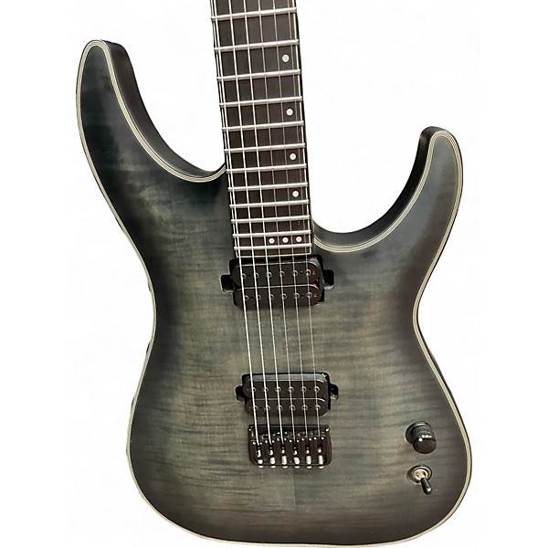 Used Schecter Guitar Research KM6 GREY Solid Body Electric Guitar
