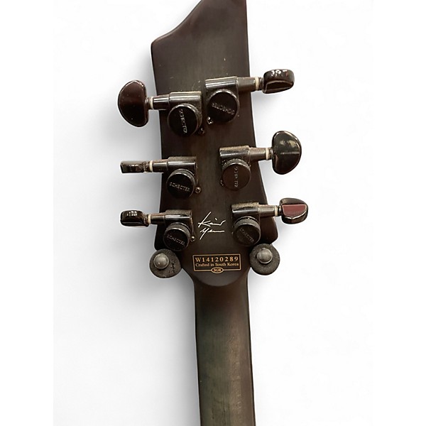 Used Schecter Guitar Research KM6 GREY Solid Body Electric Guitar