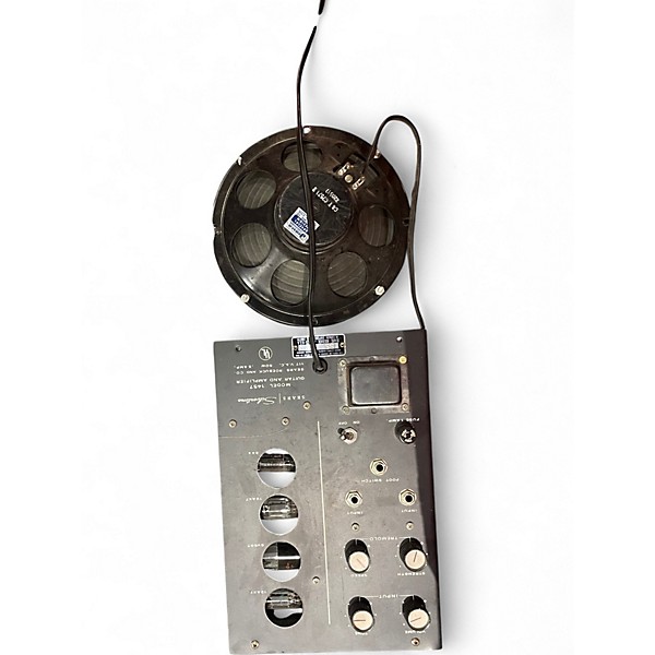 Vintage 1962 Silvertone Model 1457 Red Sparkle Solid Body Electric Guitar