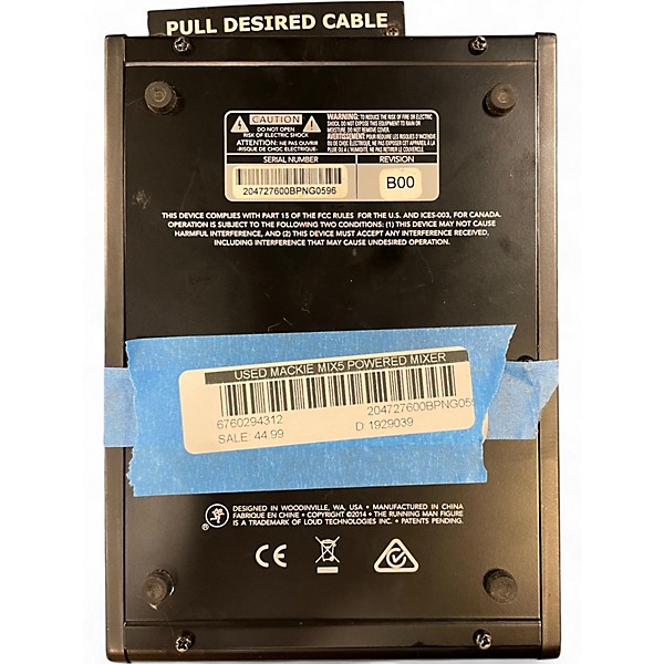 Used Mackie Mix5 Powered Mixer