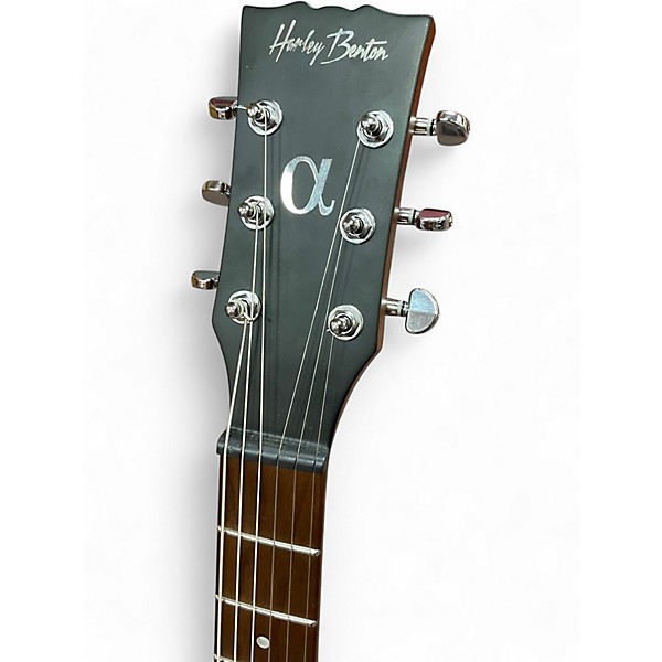 Used Harley Benton LP Hollow Body Frost Flame Hollow Body Electric Guitar