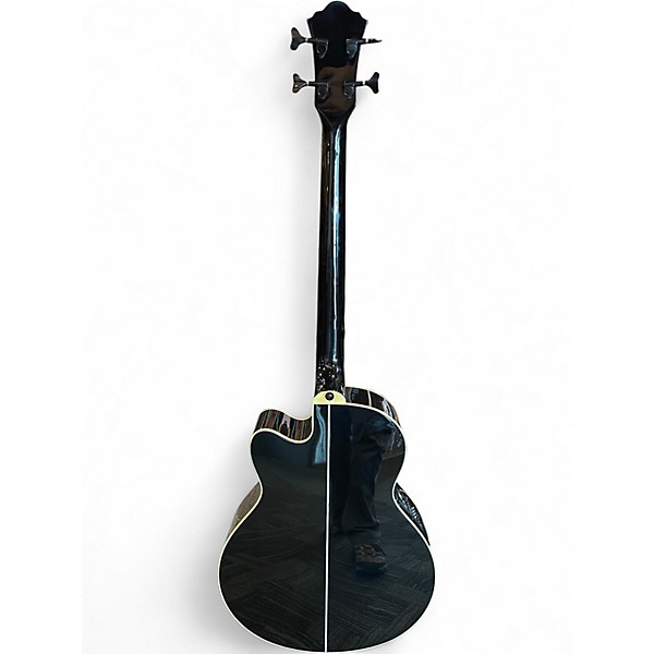 Used Ibanez aeb10be Black Acoustic Bass Guitar
