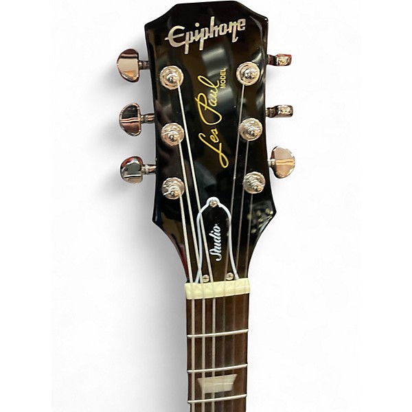 Used Epiphone Les Paul Studio Black Solid Body Electric Guitar