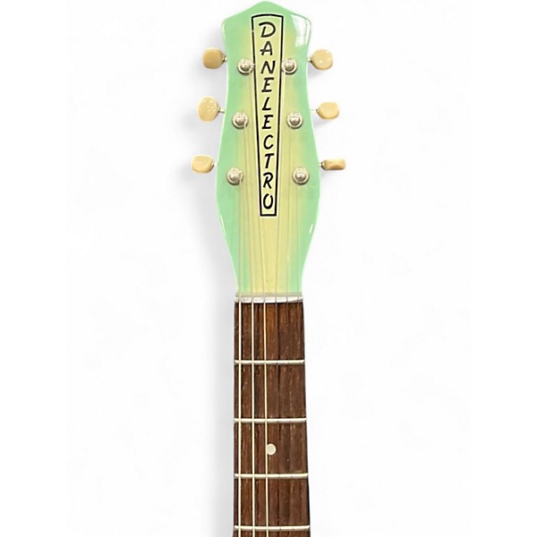 Used Danelectro 56 U2 Aqua burst Solid Body Electric Guitar