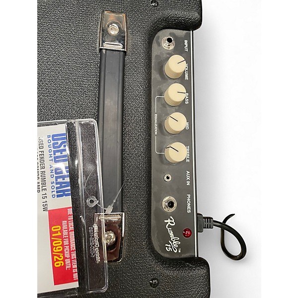 Used Fender Rumble 15 15W 1X8 Bass Combo Amp