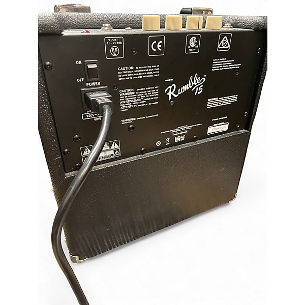 Used Fender Rumble 15 15W 1X8 Bass Combo Amp