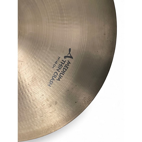 Used Zildjian 19in A Series Medium Thin Crash Cymbal