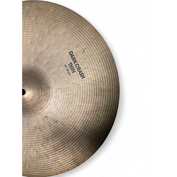 Used Zildjian 16in K Medium Dark Thin Crash Cymbal
