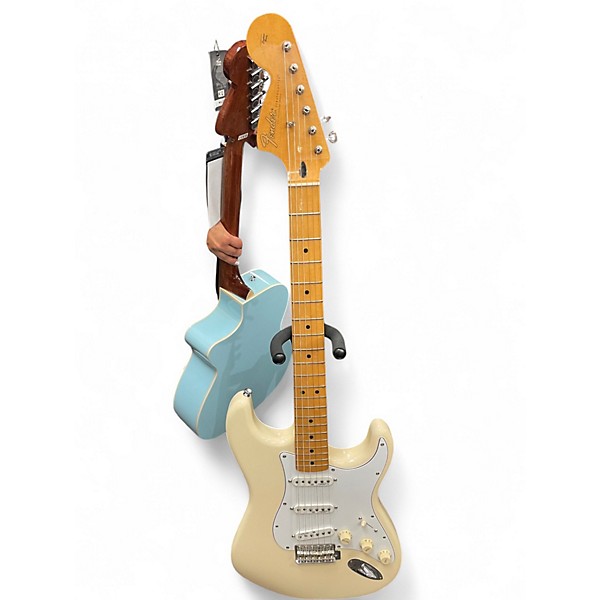 Used Fender Jimi Hendrix Stratocaster Olympic White Solid Body Electric Guitar