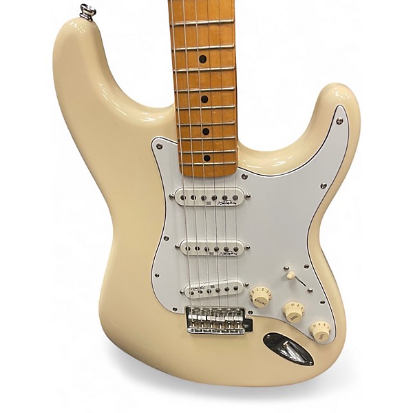 Used Fender Jimi Hendrix Stratocaster Olympic White Solid Body Electric Guitar