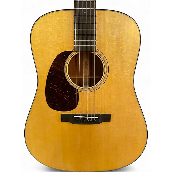 Used Martin D18 Left Handed Natural Acoustic Guitar