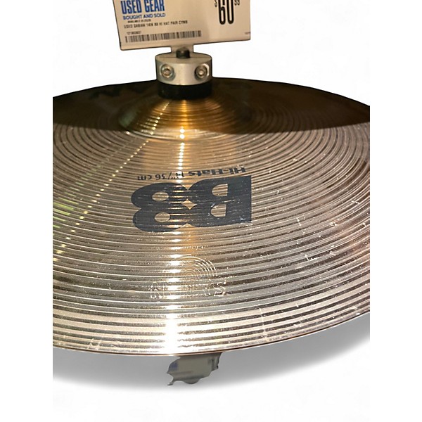 Used SABIAN 14in B8 Hi Hat Pair Cymbal