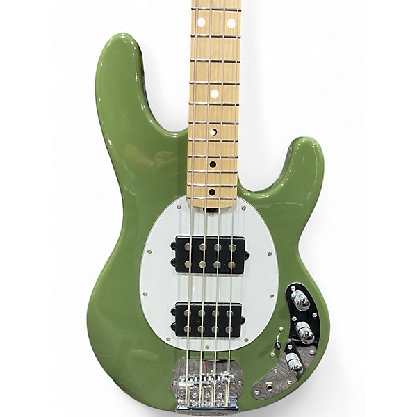 Used Sterling by Music Man Ray4 HH Olive Electric Bass Guitar