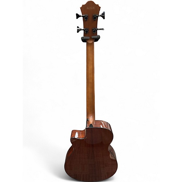 Used Ibanez aegb24e-mh5 Tobacco Burst Acoustic Bass Guitar