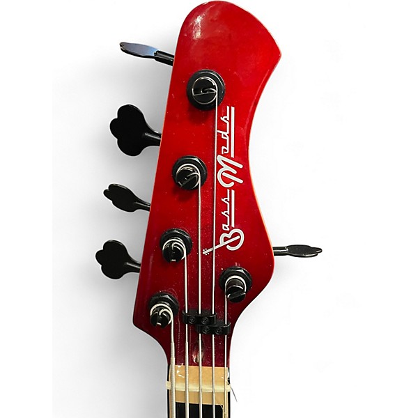 Used Bass Mods KM5 Red Electric Bass Guitar