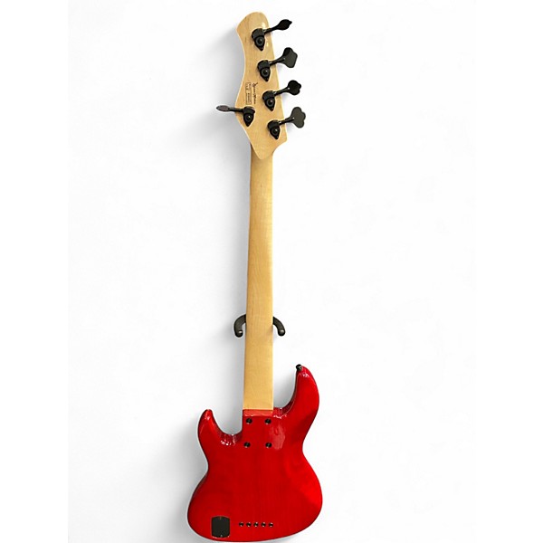 Used Bass Mods KM5 Red Electric Bass Guitar
