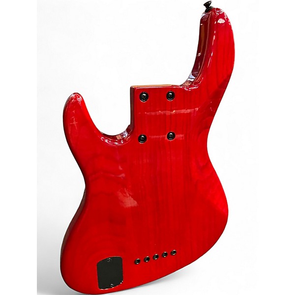 Used Bass Mods KM5 Red Electric Bass Guitar