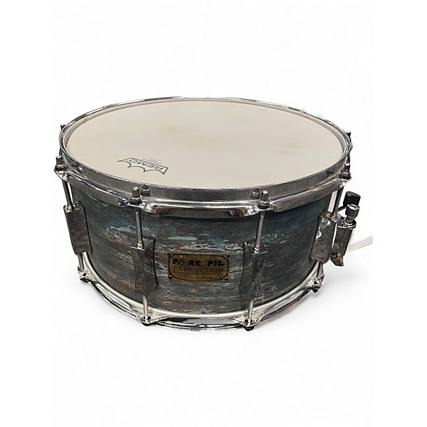 Used Pork Pie 14in Weathered Barn Blue Weathered Barn Blue Drum