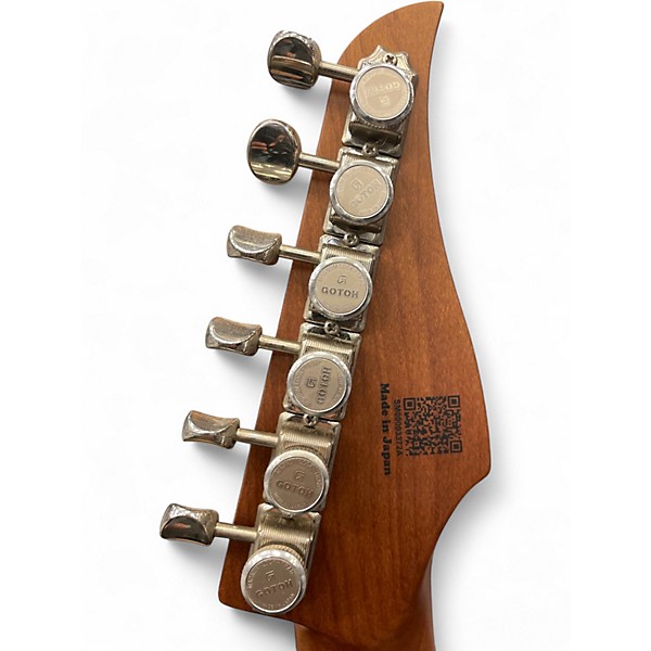 Used Vola oz tnc blue flame top Solid Body Electric Guitar