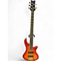 Used Schecter Guitar Research Damien Elite 5 String Orange Electric Bass Guitar thumbnail