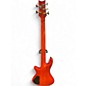 Used Schecter Guitar Research Damien Elite 5 String Orange Electric Bass Guitar