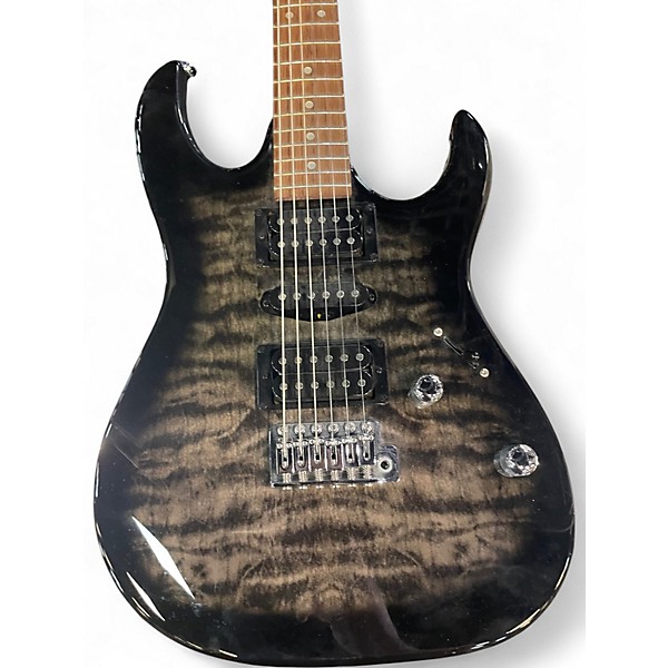 Used Ibanez GRX70 Trans Black Solid Body Electric Guitar
