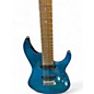Used Ibanez MM7 Transparent Blue Burst Solid Body Electric Guitar