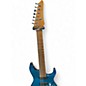 Used Ibanez MM7 Transparent Blue Burst Solid Body Electric Guitar