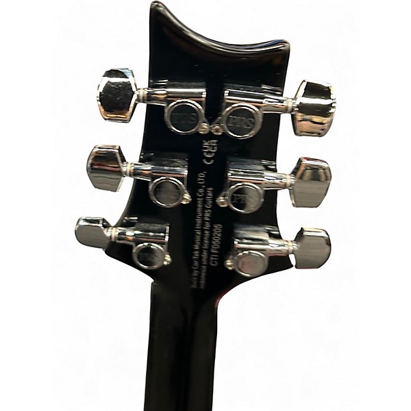 Used PRS SE CUSTOM LEFT HANDED FLOYD ROSE Black Solid Body Electric Guitar