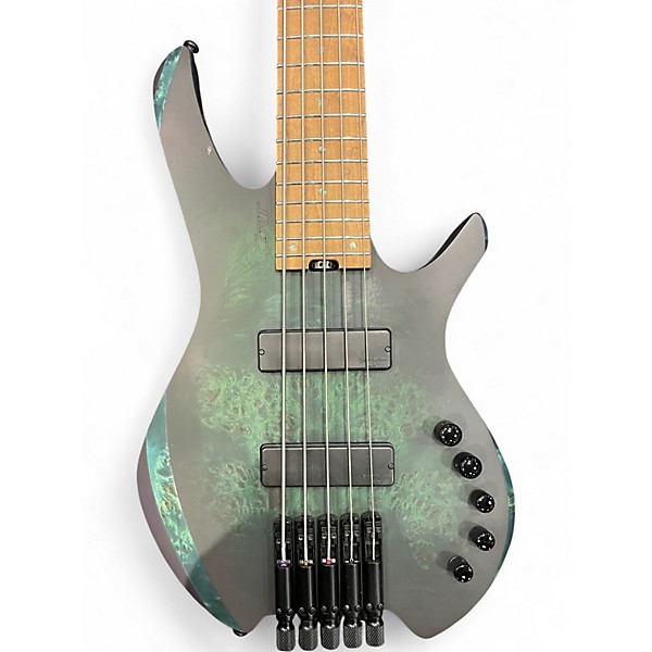 Used Cort ARTISAN SPACE 5 Star Dust Green Electric Bass Guitar