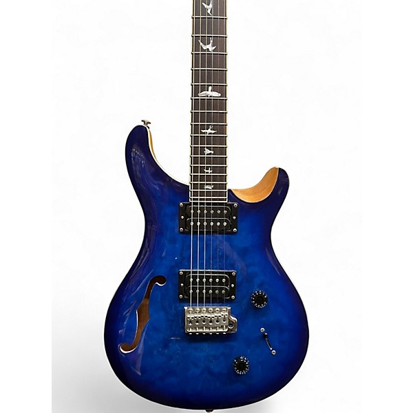 Used PRS SE Custom 22 Semi-Hollowbody QUILTED BLUE Hollow Body Electric Guitar