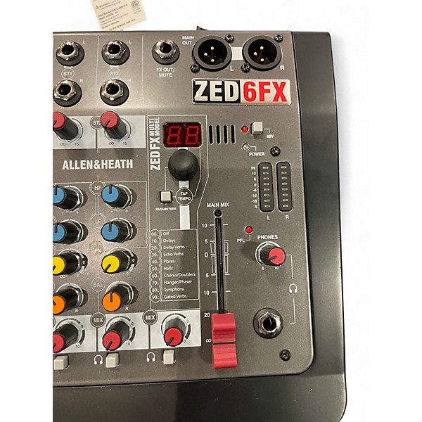 Used Allen & Heath ZED6FX Powered Mixer
