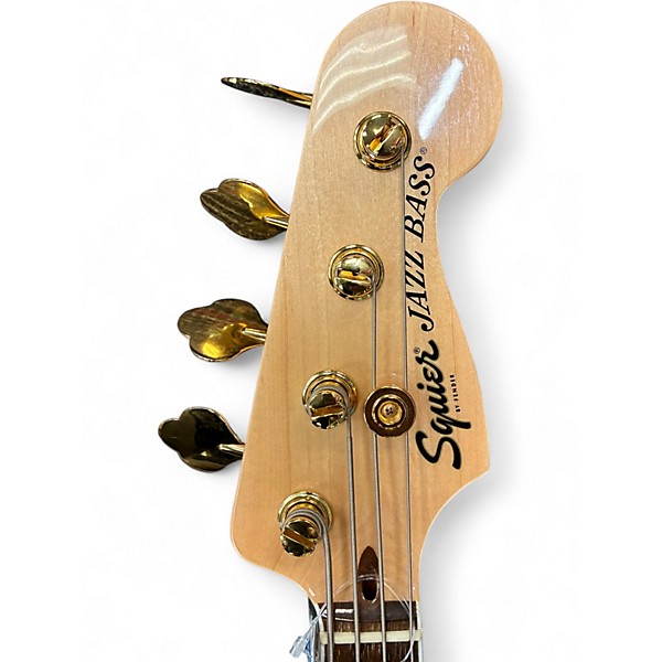 Used Squier 40th Anniversary Jazz Bass Olympic White Electric Bass Guitar