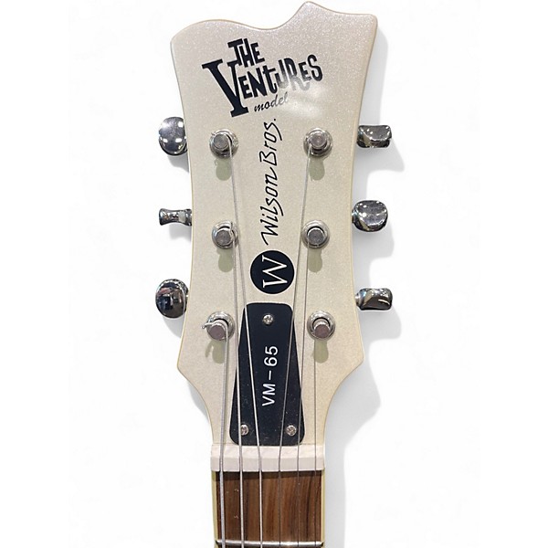 Used Wilson Brothers VM-65 Pearl White Solid Body Electric Guitar
