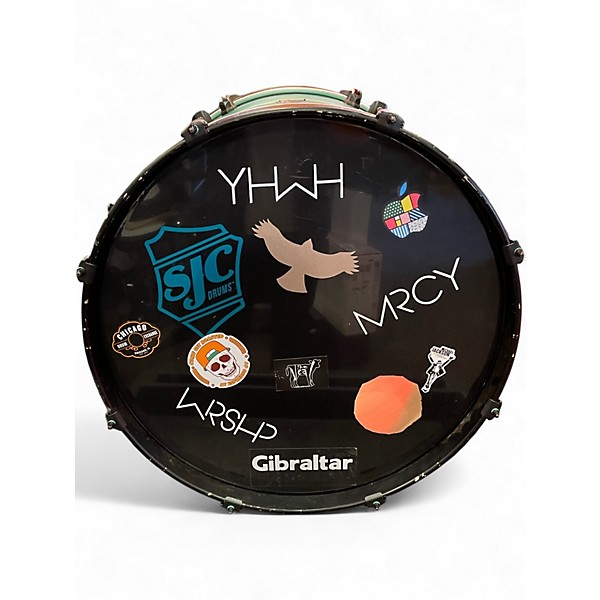 Used SJC Drums 4 Piece PATHFINDER Teal Drum Kit