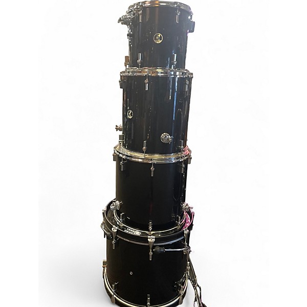 Used SONOR 4 Piece Phil Rudd 4 Piece Black Drum Kit