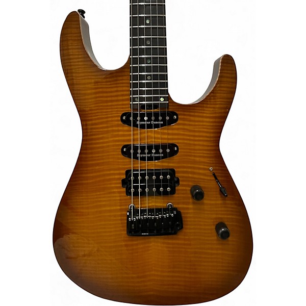 Used 2018 ESP USA M-III TEA SUNBURST Solid Body Electric Guitar