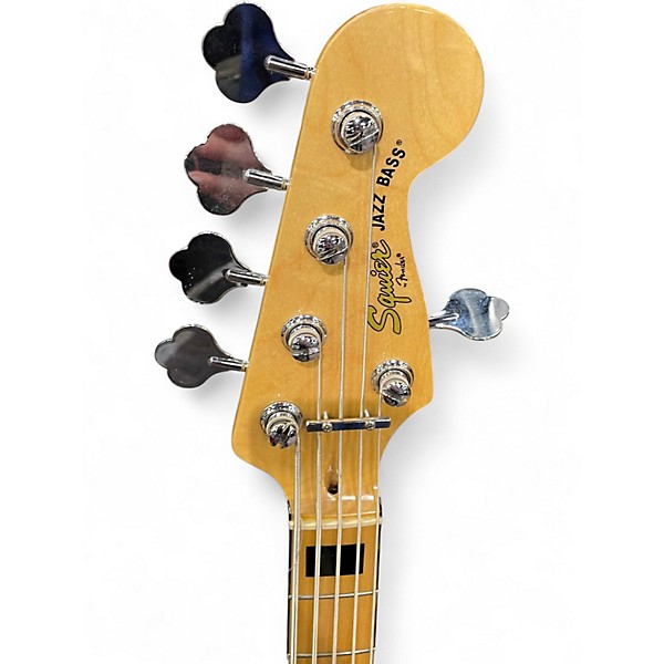 Used Squier Vintage Modified Jazz Bass V Olympic White Electric Bass Guitar