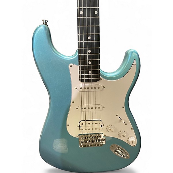 Used Donner DST-152R Sky Blue Solid Body Electric Guitar