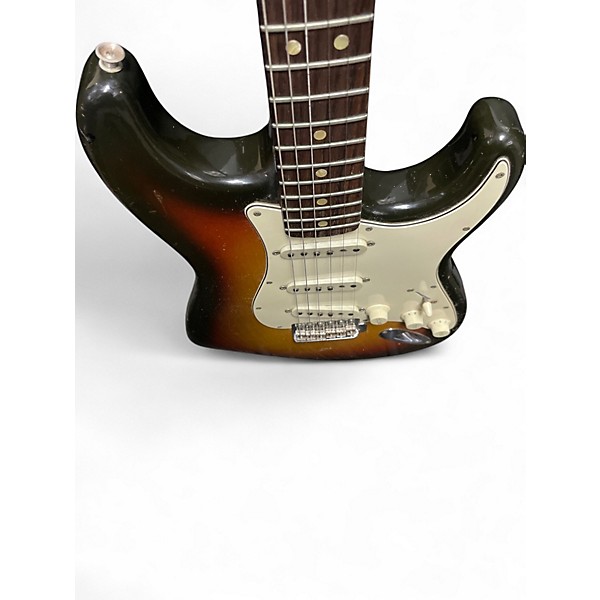 Vintage 1968 Fender Stratocaster 3 Color Sunburst Solid Body Electric Guitar