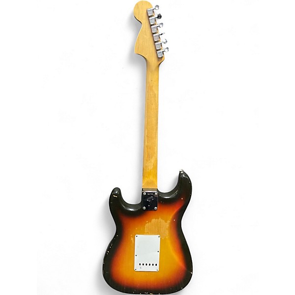 Vintage 1968 Fender Stratocaster 3 Color Sunburst Solid Body Electric Guitar